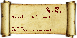 Molnár Róbert névjegykártya