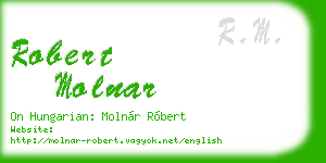 robert molnar business card