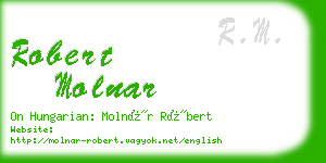 robert molnar business card